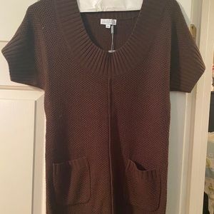 Brown Knit Tunic NWT